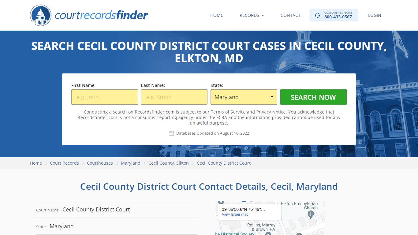 Cecil County District Court Case Search - Cecil County, MD ...
